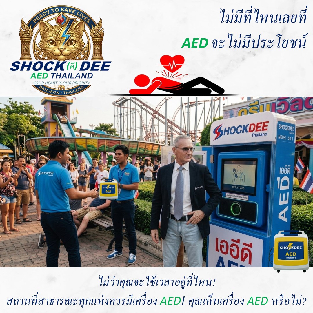 เครื่อง AED ไทย ช่วยชีวิตได้ทุกที่ — SHOCKDEE เอ อี ดี อันดับ 1