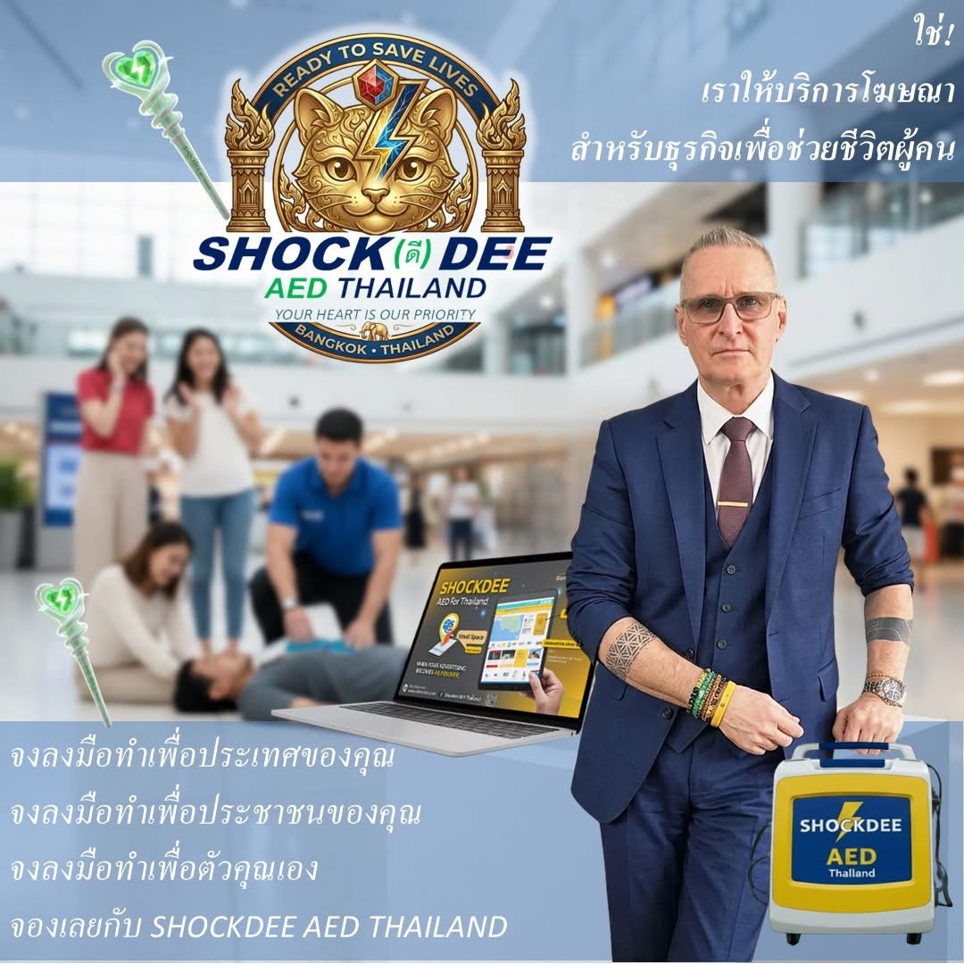 เครื่อง AED ช่วยชีวิต: ปฏิวัติสื่อโฆษณาเพื่อหยุดวิกฤต หัวใจหยุดเต้นเฉียบพลัน | SHOCKDEE