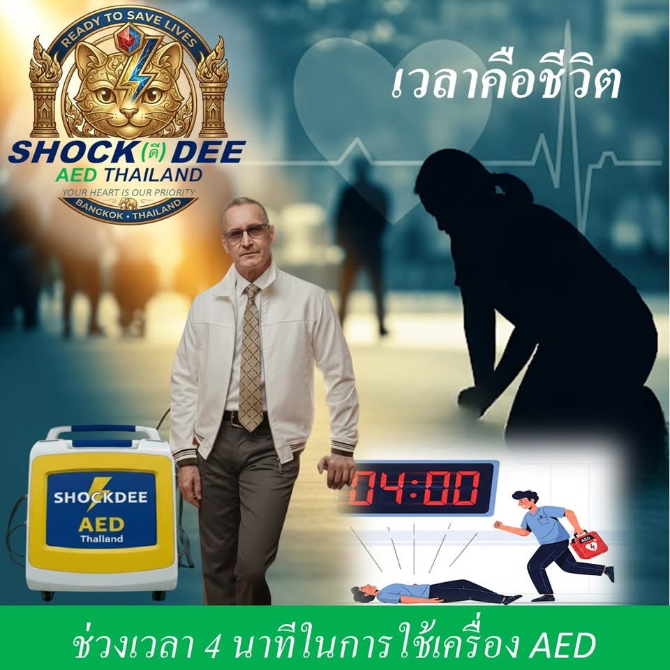เครื่อง AED ช่วยชีวิต : ปฏิวัติงบโฆษณาเป็นปาฏิหาริย์ หยุดวิกฤต หัวใจหยุดเต้นเฉียบพลัน ภายใน 4 นาที